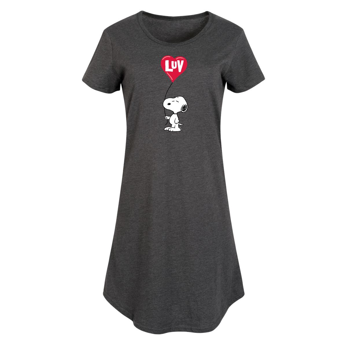Women's - Peanuts - Snoopy Luv Graphic T-shirt Dress