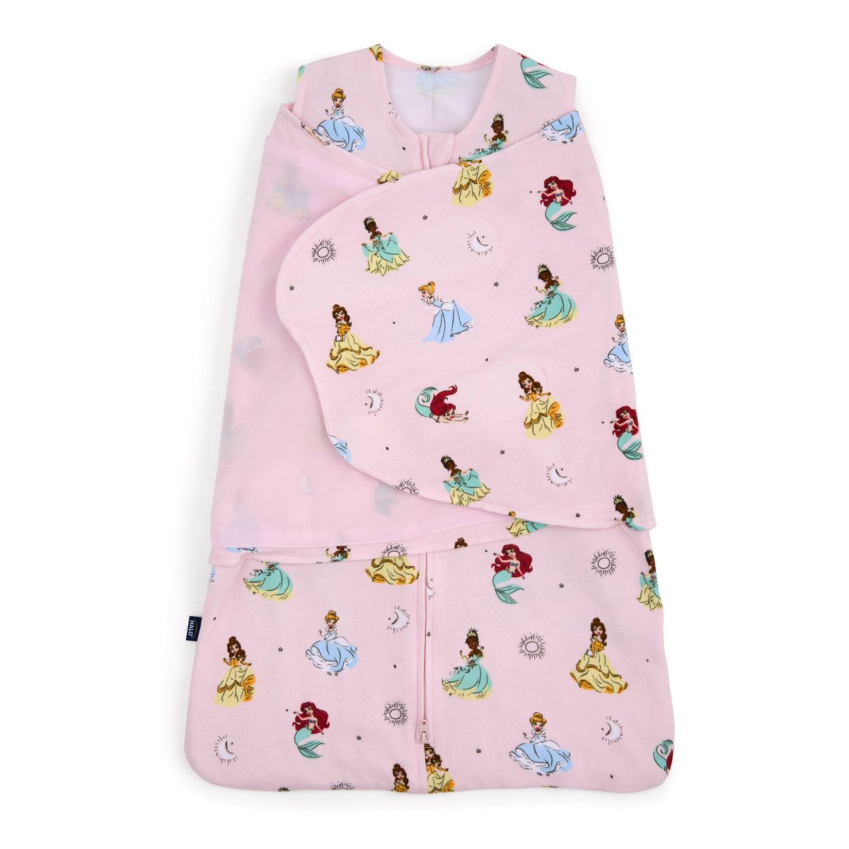HALO Sleepsack 100% Cotton Swaddle Wrap Disney Baby Collection - Princess S: Infant, Sleeveless, Front Full Length Zipper, Adjustable Sleeve : Target