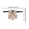 INSPIRE CHIC Women's Rhinestone Ribbon Pre-tied Bowknot Ties Brooch - 2 of 4