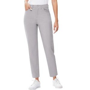 Women's Golf Pants with Pockets Lightweight Qucik Dry Casual 7/8 Work Ankle Pants for Women - 1 of 4