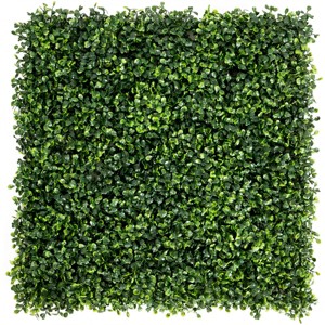 Costway 12 PCS 20''x20'' Artificial Boxwood Plant Wall Panel Hedge Privacy Fence - 1 of 4