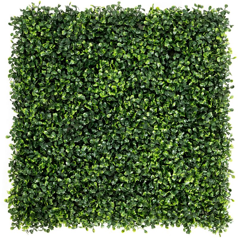 Costway 12 PCS 20''x20'' Artificial Boxwood Plant Wall Panel Hedge Privacy Fence, 1 of 11