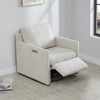 Spruce & Spring Power Swivel Accent Chair Wall Hugger with Electric Footrests - 4 of 4