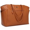 ELLE Luggage Compass 32L Vegan Leather Monogram Weekender Tote Bag - 2 of 4