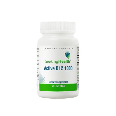 Seeking Health Active B12 1000, 1000 mcg B12 as Adenosylcobalamin and Methylcobalamin, Vegan and Vegetarian (60 Lozenges)*