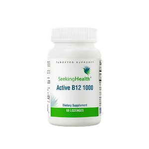 Seeking Health Active B12 1000, 1000 mcg B12 as Adenosylcobalamin and Methylcobalamin, Vegan and Vegetarian (60 Lozenges)* - 1 of 4