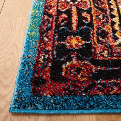 Elegant Black Synthetic 8' x 10' Hand-Knotted Area Rug