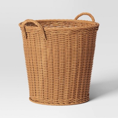 Large Rattan Weave Tapered Basket Light Brown - Threshold™
