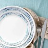 Corelle 16pc Vitrelle Ocean Blues Dinnerware Set: Polka Dot Plates & Bowls, Service for 4, Dishwasher-Safe - 4 of 4