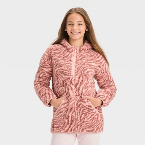 Girls' Cozy Soft Fleece Sweatshirt - All In Motion™ : Target