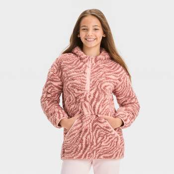 Girls' Fleece 1/2 Zip Pullover - All In Motion™