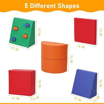 Pastel Foam Climbing Blocks Set for Toddlers and Preschoolers