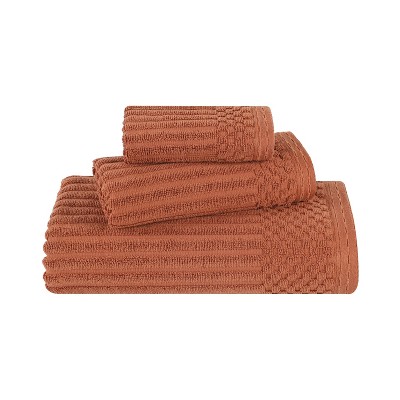 Modern Ribbed Cotton  Assorted Towel Set by Blue Nile Mills