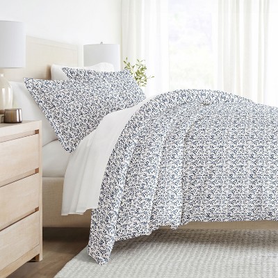 Quatrefoil & Farmhouse Vine Prints 3PC Duvet Cover & Shams Set, Ultra Soft, Easy Care - Becky Cameron