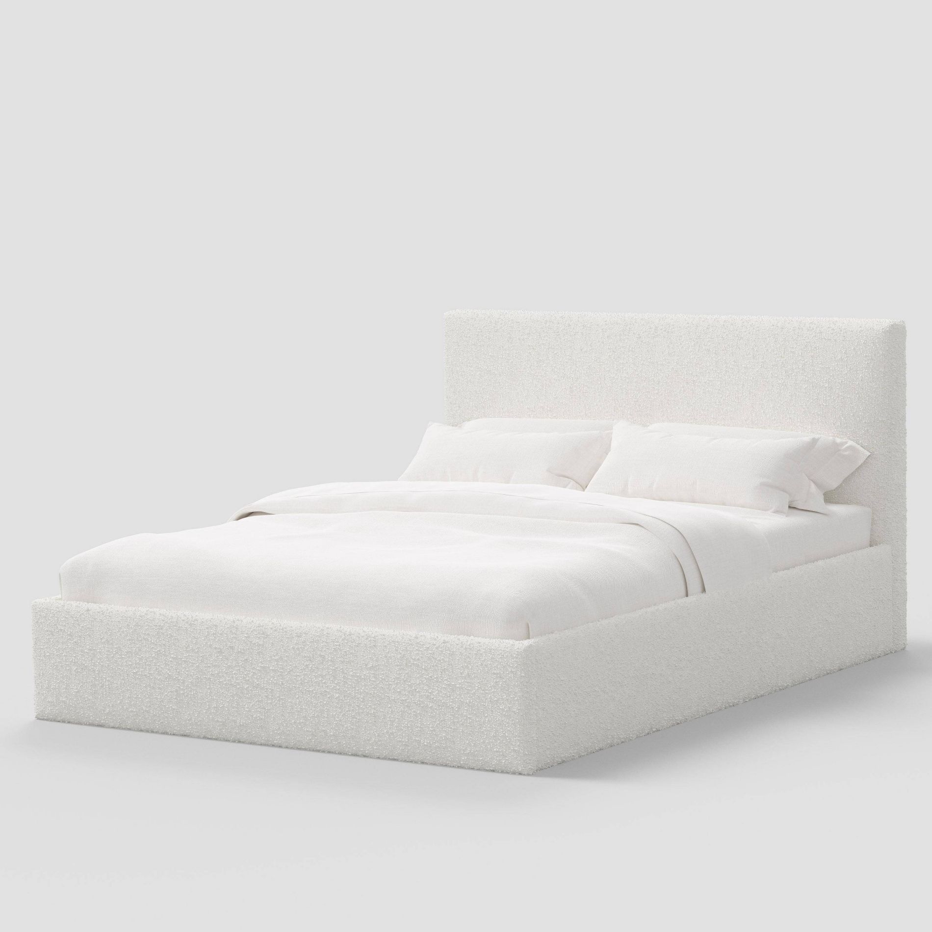 Twin Square Low Platform Bed in Milano Snow - Threshold™