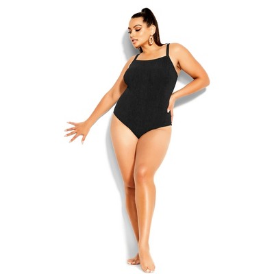 CCX | Women's Plus Size Izzy 1 Piece - black - 12 Plus