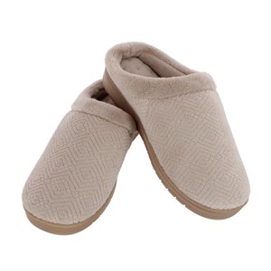 Isotoner Women's Sculpted Microterry Hoodback Clog Slippers - 1 of 4