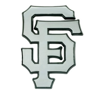 MLB San Francisco Giants 3D Chrome Metal Emblem - 1 of 3