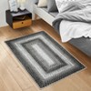 Indoor Modern Imitation Weaving Textured Area Rugs for Bedroom Living Room Abstract Easy Care Washable Soft Low Pile Non Slip Carpet - 3 of 4
