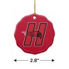 University of Hartford Primary Logo Porcelain Scalloped Holiday Christmas Tree Ornament  2.8" (7.1 cm) - 3 of 4