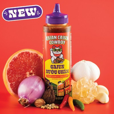 Asian Cajun Cowboy Nuoc Cham Sweet Garlic Chili Lime Dipping Sauce - 10oz