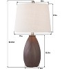 Maxax Ribbed Ceramic Table Lamps Set of 2 - 3 of 4