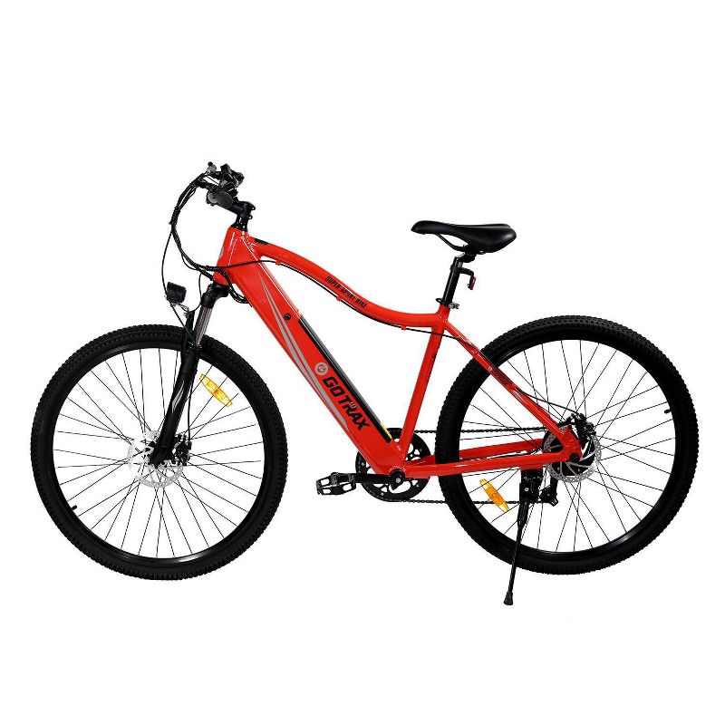 GOTRAX Adult Alpha 29&#34; Step Over Electric Cruiser Bike - Red, 5 of 9