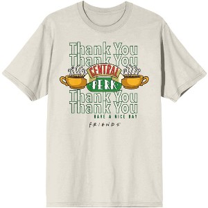 Friends Central Perk Thank You Men's Tofu Graphic Tee- - 1 of 2