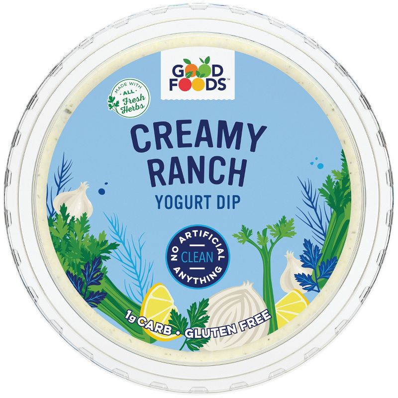 Good Foods Creamy Ranch Greek Yogurt Dip - 12oz, 1 of 8