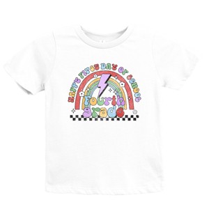 The Juniper Shop First Day First Grade Rainbow Youth Short Sleeve Tee - 1 of 4
