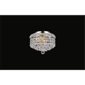CWI Lighting Luminous 2 Light Flush Mount With Chrome Finish - 1 of 4