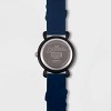 Kids' Marvel Spider-Man Plastic Time Teacher Strap Watch - Blue - 4 of 4