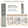 NicBex 67" Tall Bathroom Cabinet with 3 Shelves,1 Drawer&1 Door,Modern Space-Saving Corner Cabinet for Bathroom,Bathroom Organizer - 4 of 4