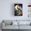 Canvas Wall Art - Ray Heere 'Proud Peacocks 15' Wall Art for Living Room, Bedroom, or Office Décor by Trademark Fine Art - 16 x 24 Inches - 3 of 4