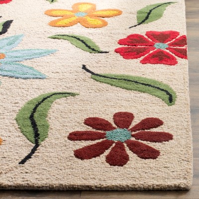 Handmade Tufted Multicolor Square Wool Decorative Pillow