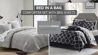 Madison Park Robin Floral Comforter Bedding Set With Bed Sheets Mauve :  Target