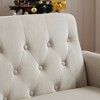 55'' Shiny Velvet Convertible Loveseat Sleeper Sofa with Adjustable Backrest, Pull-Out Bed and 2 Lumbar Pillows - 4 of 4