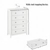 Modern 5 Drawers Dresser 5 Drawers Cabinet,Chest of Drawers Closet Organizers and Storage Clothes Storage Drawers Cabinet for Living Room - 3 of 4