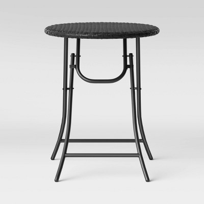 target black folding table