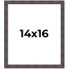 PosterPalooza | Slim Profile Brown Picture Frame - UV Acrylic, Foam Board Backing, Hanging Hardware - 2 of 4