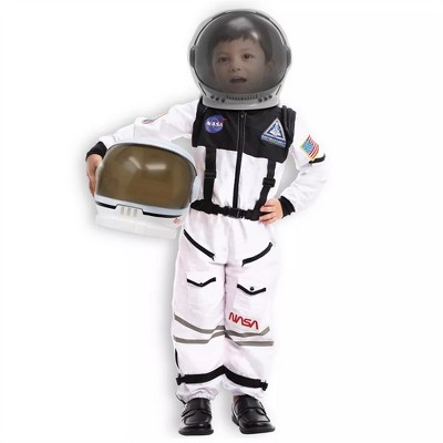 SYNCFUN Kids Halloween Astronaut Costume With Movable Helmet Boys' Costume for Halloween Cosplay Party