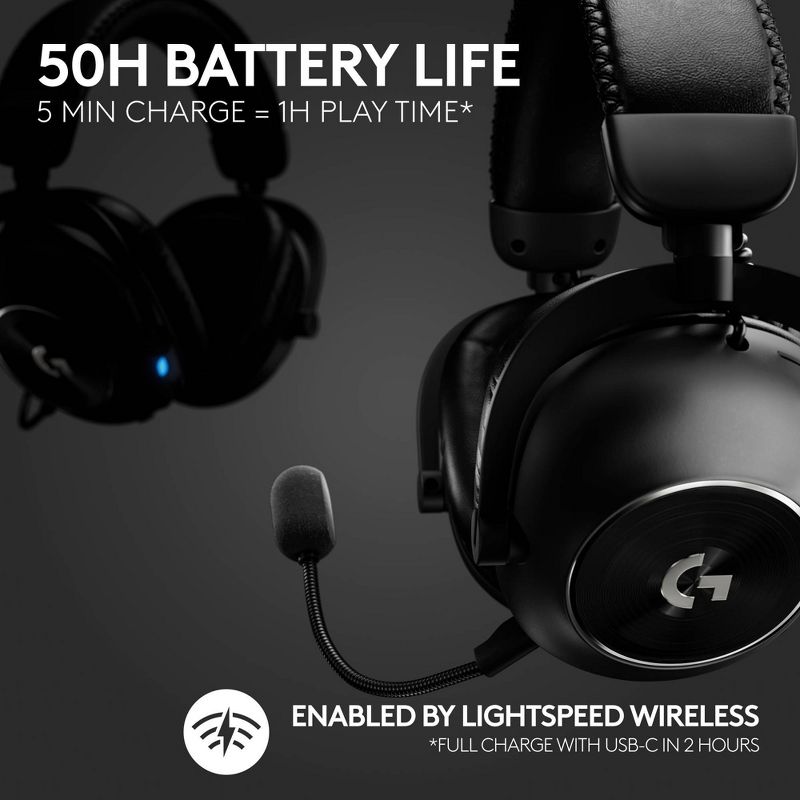 Logitech G Pro X 2 Lightspeed Wireless Gaming Headset, 4 of 11