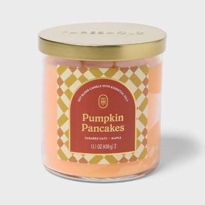 2 Wick 15.1oz Lidded Jar Candle Pumpkin Pancakes - Threshold™