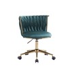 Office Desk Chair,Upholstered Home Office Desk Chairs With Swivel Wheels,Velvet Office Chair With Gold Legs Discount Office Chairs-The Pop Home - 2 of 4