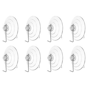 Unique Bargains Waterproof Load 6.6 Lbs Bathroom Kitchen Vacuum Suction Cup Hooks and Hangers - 1 of 3