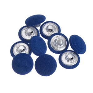Unique Bargains Round Metal Sewing Cloth Covered Button 10 Pcs - 1 of 4
