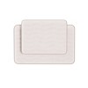 Bathroom Rug Set- 2-Piece Memory Foam Bath Mats-Wavy Microfiber Top-Non-Slip Absorbent Runner for Bathroom Kitchen by Hastings Home (Ivory) - 3 of 4
