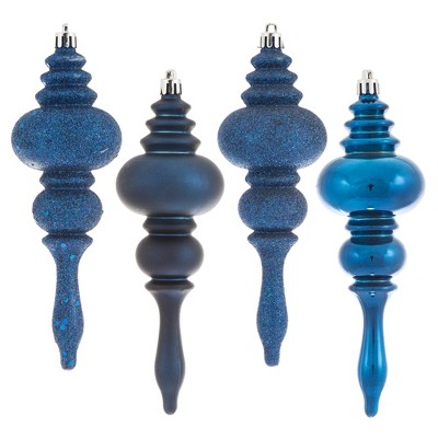 Vickerman 7" Finial Ornament 8/Pk