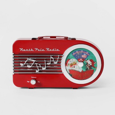 North Pole Radio Decorative Figurine Red - Wondershop™