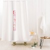 Deny Designs April Lane Art Fancy Bow Monogram Shower Curtain - 2 of 3